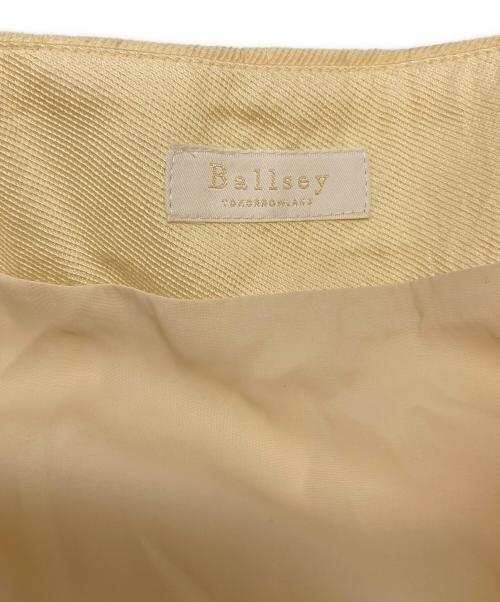 BALLSEY（ボールジィ）BALLSEY (ボールジィ) コットンドビーツイル タックプリーツロングスカート アイボリー サイズ:32の古着・服飾アイテム