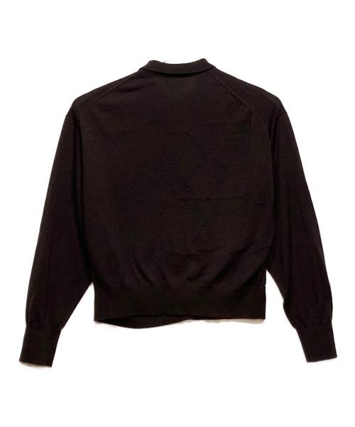 KAGURE（カグレ）KAGURE (カグレ) ウールポロニットカーディガン ブラウン サイズ:FREEの古着・服飾アイテム
