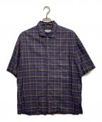 MAISON SPECIALメゾンスペシャル）の古着「Prime-Over Open Collar Short Sleeve Shirt」｜パープル
