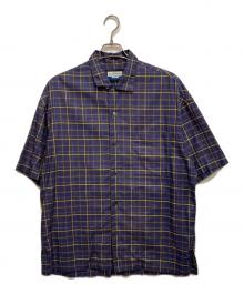 MAISON SPECIAL（メゾンスペシャル）の古着「Prime-Over Open Collar Short Sleeve Shirt」｜パープル