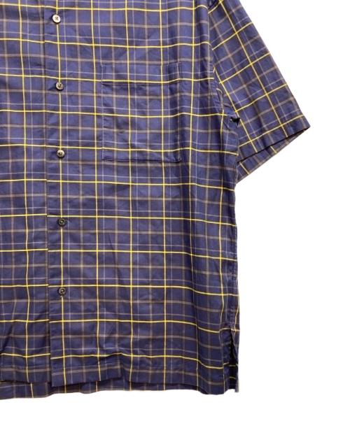 MAISON SPECIAL（メゾンスペシャル）MAISON SPECIAL (メゾンスペシャル) Prime-Over Open Collar Short Sleeve Shirt パープル サイズ:1の古着・服飾アイテム