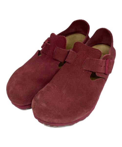 BIRKENSTOCK（ビルケンシュトック）BIRKENSTOCK (ビルケンシュトック) ロンドン スエードサンダル レッド サイズ:24.5cmの古着・服飾アイテム