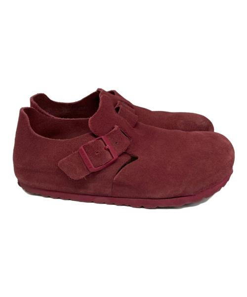 BIRKENSTOCK（ビルケンシュトック）BIRKENSTOCK (ビルケンシュトック) ロンドン スエードサンダル レッド サイズ:24.5cmの古着・服飾アイテム