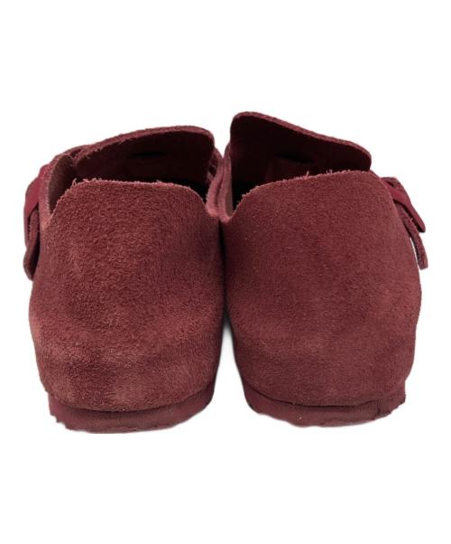 BIRKENSTOCK（ビルケンシュトック）BIRKENSTOCK (ビルケンシュトック) ロンドン スエードサンダル レッド サイズ:24.5cmの古着・服飾アイテム