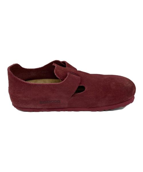 BIRKENSTOCK（ビルケンシュトック）BIRKENSTOCK (ビルケンシュトック) ロンドン スエードサンダル レッド サイズ:24.5cmの古着・服飾アイテム
