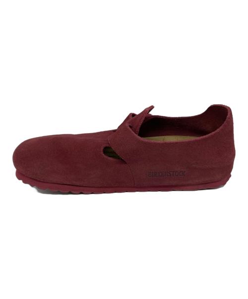 BIRKENSTOCK（ビルケンシュトック）BIRKENSTOCK (ビルケンシュトック) ロンドン スエードサンダル レッド サイズ:24.5cmの古着・服飾アイテム