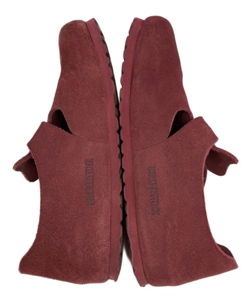 BIRKENSTOCK（ビルケンシュトック）BIRKENSTOCK (ビルケンシュトック) ロンドン スエードサンダル レッド サイズ:24.5cmの古着・服飾アイテム