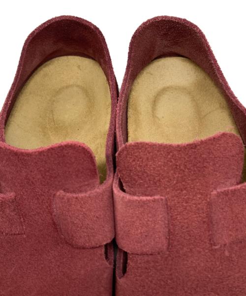 BIRKENSTOCK（ビルケンシュトック）BIRKENSTOCK (ビルケンシュトック) ロンドン スエードサンダル レッド サイズ:24.5cmの古着・服飾アイテム