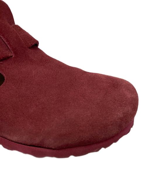 BIRKENSTOCK（ビルケンシュトック）BIRKENSTOCK (ビルケンシュトック) ロンドン スエードサンダル レッド サイズ:24.5cmの古着・服飾アイテム