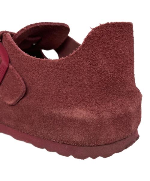 BIRKENSTOCK（ビルケンシュトック）BIRKENSTOCK (ビルケンシュトック) ロンドン スエードサンダル レッド サイズ:24.5cmの古着・服飾アイテム