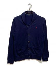 POLO RALPH LAUREN（ポロ・ラルフローレン）の古着「ショールカラーカーディガン」｜ネイビー