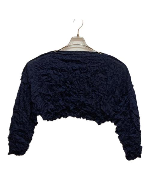 me ISSEY MIYAKE（ミーイッセイ ミヤケ）me ISSEY MIYAKE (ミーイッセイ ミヤケ) MERINGUE TOP ネイビー サイズ:表記無しの古着・服飾アイテム