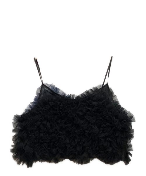 HeRIN.CYE（ヘリンドットサイ）HeRIN.CYE (ヘリンドットサイ) Bi color many frill bustier ブラック×ネイビー サイズ:FREEの古着・服飾アイテム