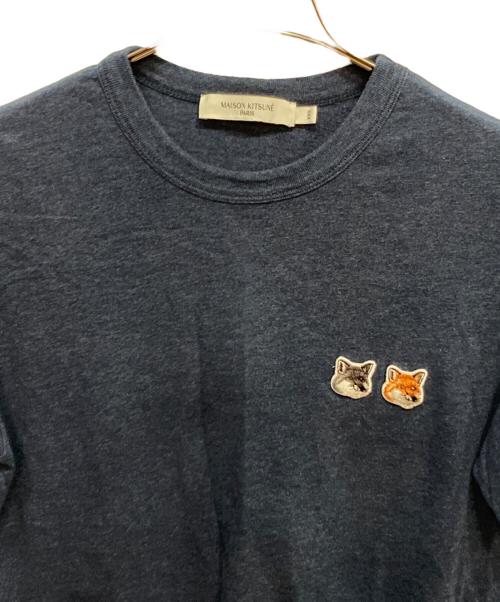 maison kitsune（メゾンキツネ）maison kitsune (メゾンキツネ) 半袖カットソー ネイビー サイズ:XXSの古着・服飾アイテム