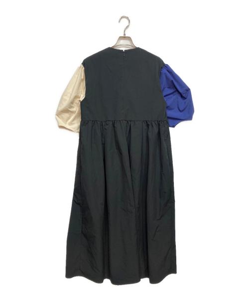 HeRIN.CYE（ヘリンドットサイ）HeRIN.CYE (ヘリンドットサイ) Many gathered one piece ネイビー サイズ:36の古着・服飾アイテム