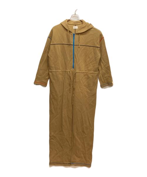 PAMM（パム）PAMM (パム) 肌色のワークジャンプスーツ ブラウン サイズ:FREEの古着・服飾アイテム
