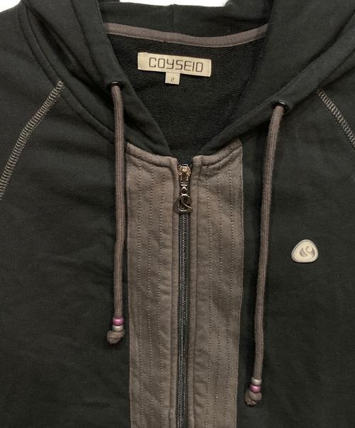 COYSEIO（コイセイオ）COYSEIO (コイセイオ) PUCKERING HOOD ZIP-UP グレー サイズ:2の古着・服飾アイテム