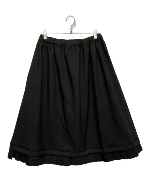 COMME des GARCONS GIRL（コムデギャルソンガール）COMME des GARCONS GIRL (コムデギャルソンガール) 裾フリルスカート ブラック サイズ:Mの古着・服飾アイテム