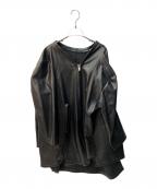 COMME des GARCONSコムデギャルソン）の古着「4アーム エコレザージャケット」｜ブラック