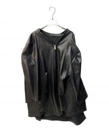 COMME des GARCONS（コムデギャルソン）の古着「4アーム エコレザージャケット」｜ブラック