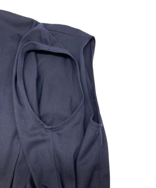 ANAYI（アナイ）ANAYI (アナイ) トリコット カシュクール ワンピース ネイビー サイズ:36の古着・服飾アイテム