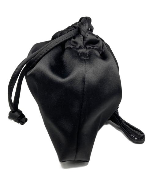 CELERI（セルリ）CELERI (セルリ) SATIN MINI POUCH ブラックの古着・服飾アイテム