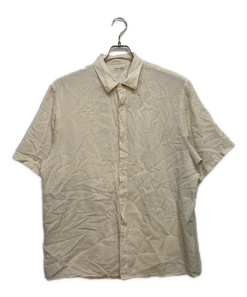 STEVEN ALAN（スティーブンアラン）STEVEN ALAN (スティーブンアラン) ドビー レギュラーカラー ショートスリーブ シャツ BOX ベージュ サイズ:XLの古着・服飾アイテム