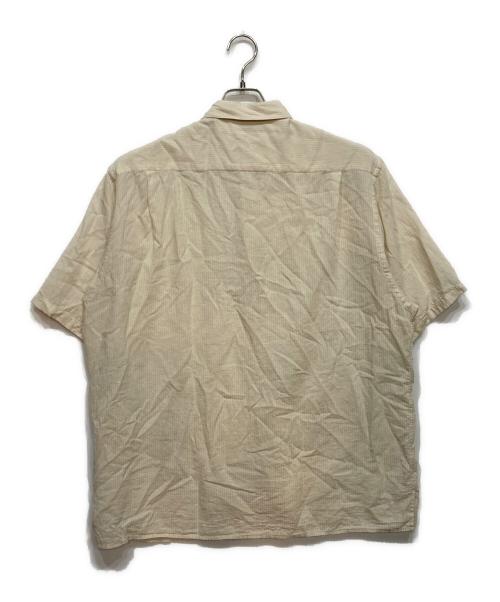 STEVEN ALAN（スティーブンアラン）STEVEN ALAN (スティーブンアラン) ドビー レギュラーカラー ショートスリーブ シャツ BOX ベージュ サイズ:XLの古着・服飾アイテム