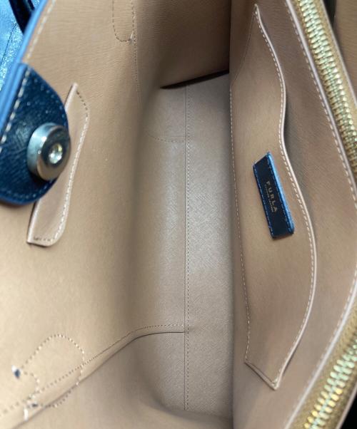 FURLA（フルラ）FURLA (フルラ) レザートートバッグ ブラックの古着・服飾アイテム