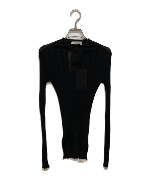 VONDEL（フォンデル）VONDEL (フォンデル) PLST (プラステ) ニット ブラック サイズ:36 未使用品の古着・服飾アイテム