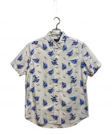 POLO RALPH LAUREN（ポロ・ラルフローレン）の古着「半袖シャツ」｜ブルー×ホワイト