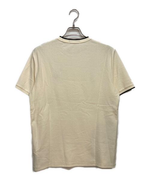 FRED PERRY（フレッドペリー）FRED PERRY (フレッドペリー) TRIM DETAIL CREPE PIQUE TEE アイボリー サイズ:Ｍの古着・服飾アイテム