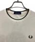 中古・古着 FRED PERRY (フレッドペリー) TRIM DETAIL CREPE PIQUE TEE アイボリー サイズ:Ｍ：6000円