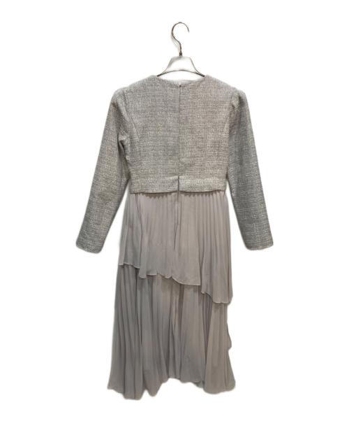 And Couture（アンドクチュール）And Couture (アンドクチュール) ツイードジャケットドッキングワンピース グレー サイズ:Sの古着・服飾アイテム