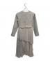 And Couture (アンドクチュール) ツイードジャケットドッキングワンピース グレー サイズ:S：5000円