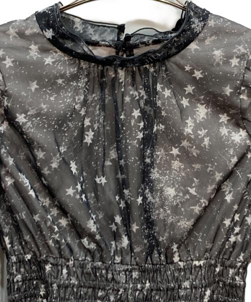 JILL BY JILLSTUART（ジル バイ ジルスチュアート）JILL BY JILLSTUART (ジル バイ ジルスチュアート) 星柄チュールワンピース ネイビー サイズ:FREE 未使用品の古着・服飾アイテム
