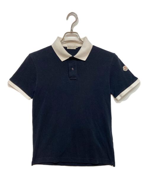 MONCLER（モンクレール）MONCLER (モンクレール) ポロシャツ ネイビー サイズ:Sの古着・服飾アイテム