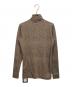 th products (ティーエイチプロダクツ) Tweed Printed Turtle neck　ツイードプリント タートルンエック ニット ブラウン サイズ:1 未使用品：7000円