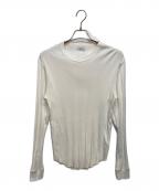 UNUSEDアンユーズド）の古着「rib long sleeve tee リブ ロングスリーブ Tee」｜ホワイト