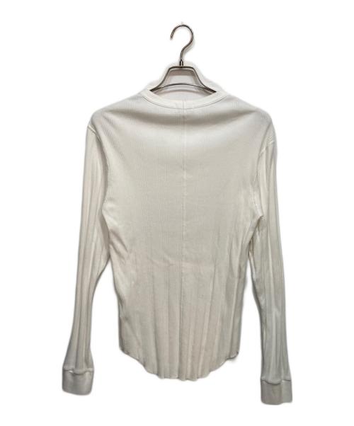 UNUSED（アンユーズド）UNUSED (アンユーズド) rib long sleeve tee リブ ロングスリーブ Tee ホワイト サイズ:2の古着・服飾アイテム