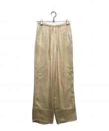 TODAYFUL（トゥデイフル）の古着「Satin Easy Pants サテニージーパンツ」｜アイボリー