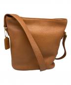 COACHコーチ）の古着「バケツ型レザーショルダーバッグ」｜ブラウン
