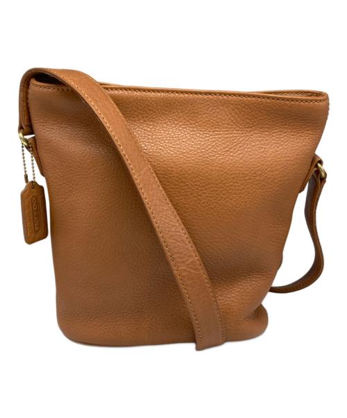 COACH（コーチ）COACH (コーチ) バケツ型レザーショルダーバッグ ブラウンの古着・服飾アイテム