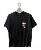 stussyステューシー）の古着「プリントTシャツ」｜ブラック