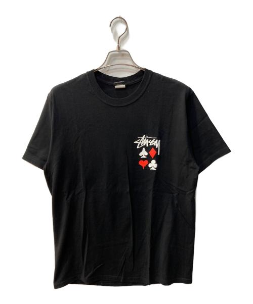 stussy（ステューシー）stussy (ステューシー) プリントTシャツ ブラック サイズ:Lの古着・服飾アイテム