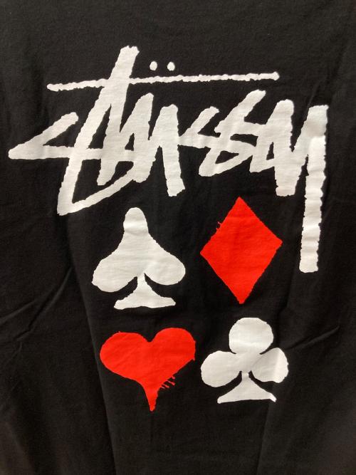 stussy（ステューシー）stussy (ステューシー) プリントTシャツ ブラック サイズ:Lの古着・服飾アイテム