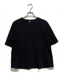 BALLSEY（ボールジィ）の古着「ジャージーステッチ ハーフスリーブプルオーバー」｜ネイビー