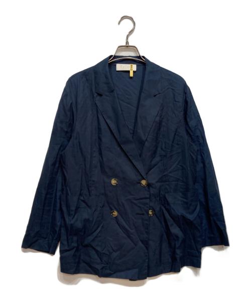 BALLSEY（ボールジィ）BALLSEY (ボールジィ) コットン ロービング ツイル ダブルブレスト ジャケット ネイビー サイズ:36の古着・服飾アイテム