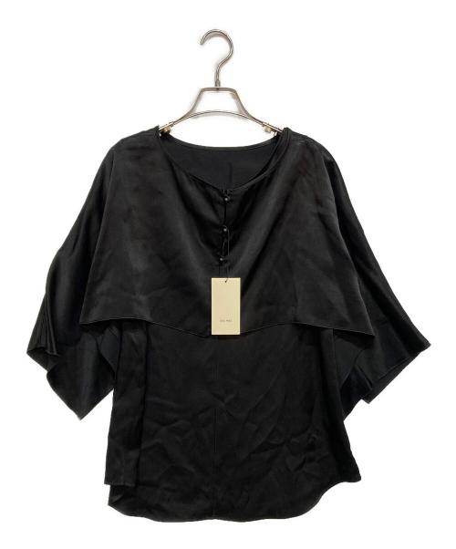 DES PRES（デ プレ）DES PRES (デ プレ) ソフトサテン レイヤードブラウス ブラック サイズ:F 未使用品の古着・服飾アイテム