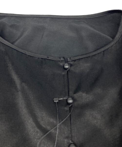 DES PRES（デ プレ）DES PRES (デ プレ) ソフトサテン レイヤードブラウス ブラック サイズ:F 未使用品の古着・服飾アイテム